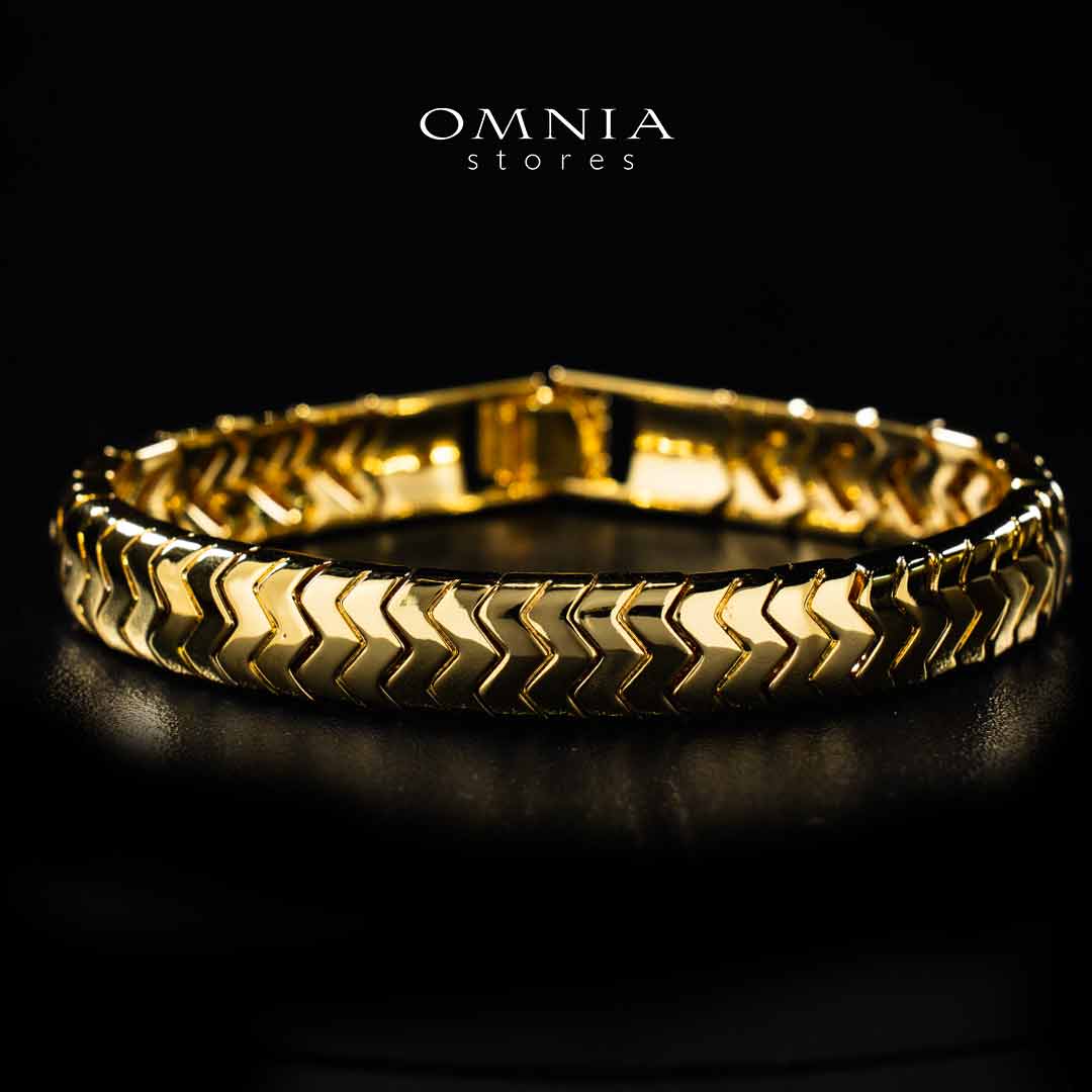 Omnia Fadheela Gold Bracelet In High Quality Copper Metal - OMNIASTORES UAE