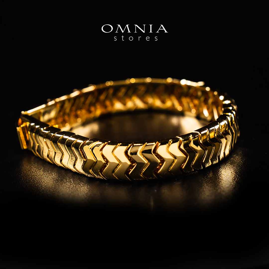 Omnia Fadheela Gold Bracelet In High Quality Copper Metal - OMNIASTORES UAE