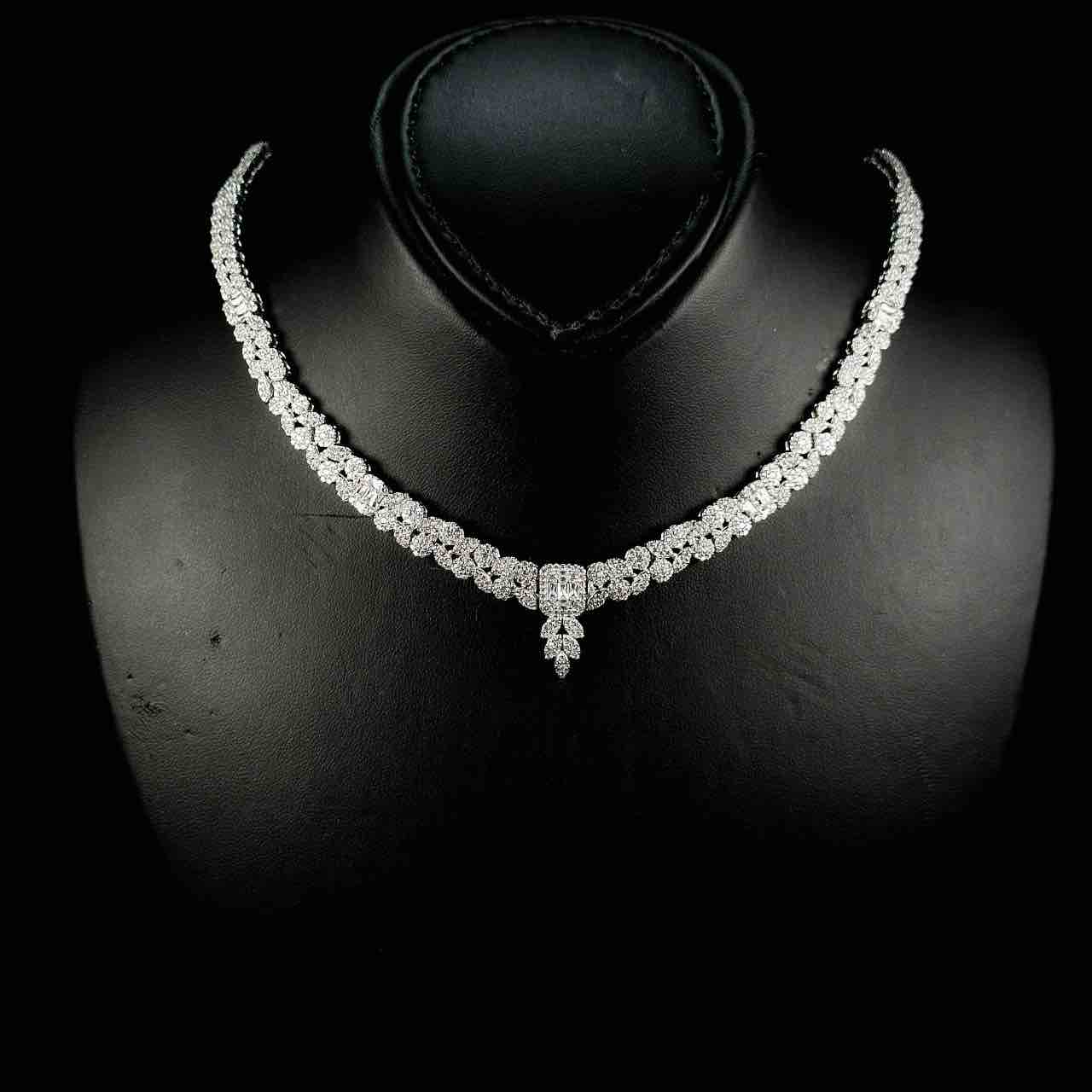 Omnia Mariyah White Bridal Full Set in 925 Silver High Quality Simulated - OMNIASTORES UAE