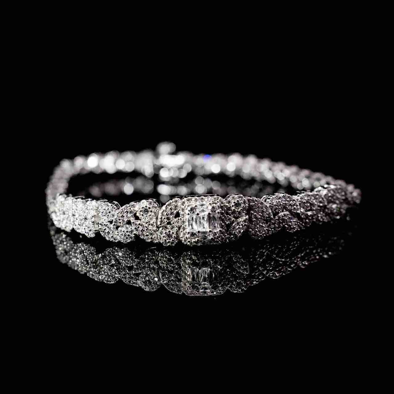 Omnia Mariyah White Bridal Full Set in 925 Silver High Quality Simulated - OMNIASTORES UAE