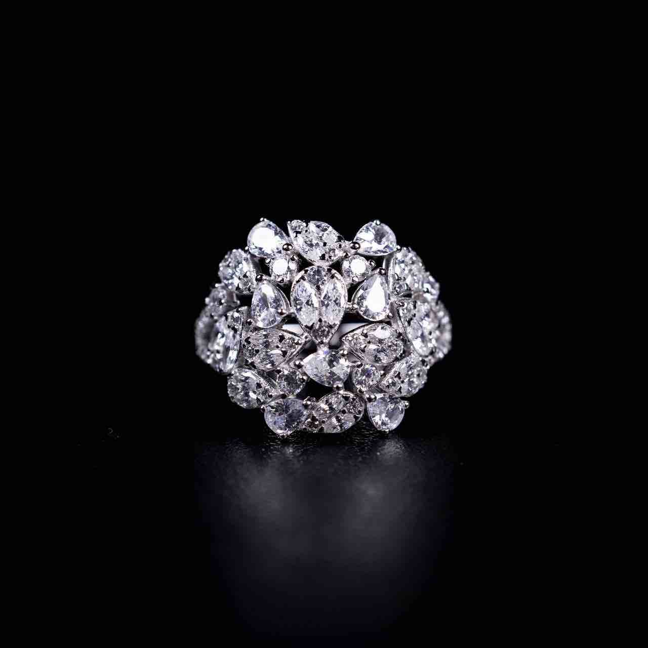 Omnia Nouf White Bridal Full Set in 925 Silver High Quality Simulated Diamonds - OMNIASTORES UAE