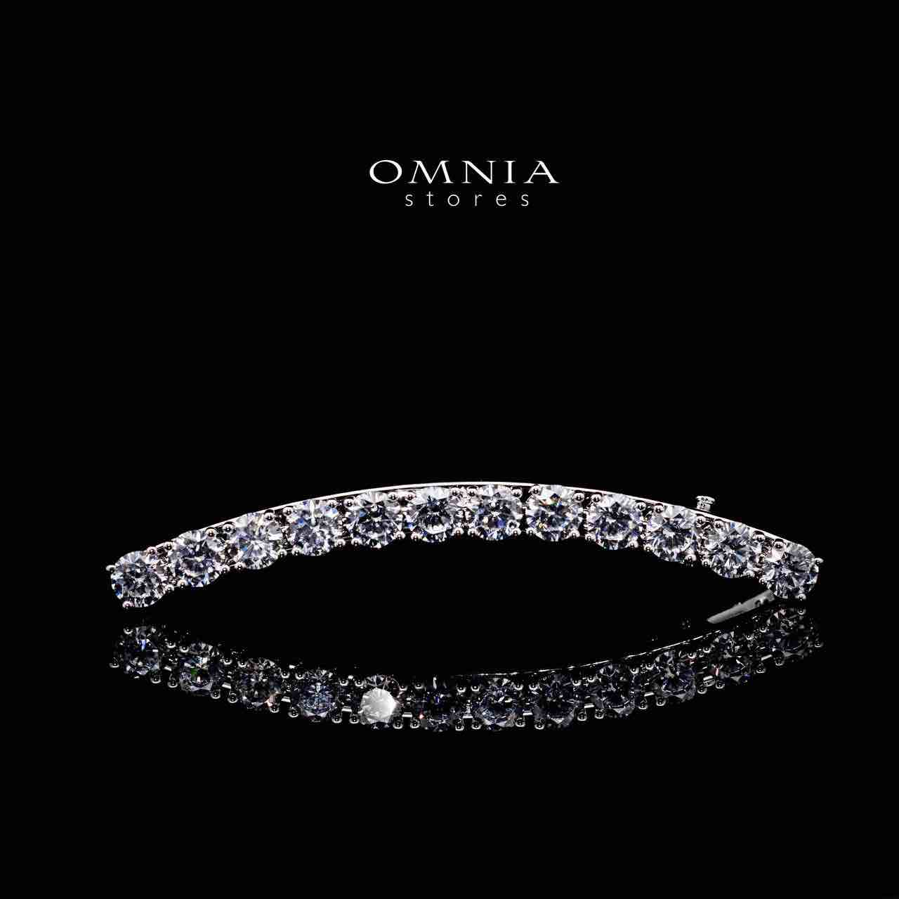 Omnia Saja White Hair Clip In 925 Silver High Quality Lab Crafted Stones - OMNIASTORES UAE