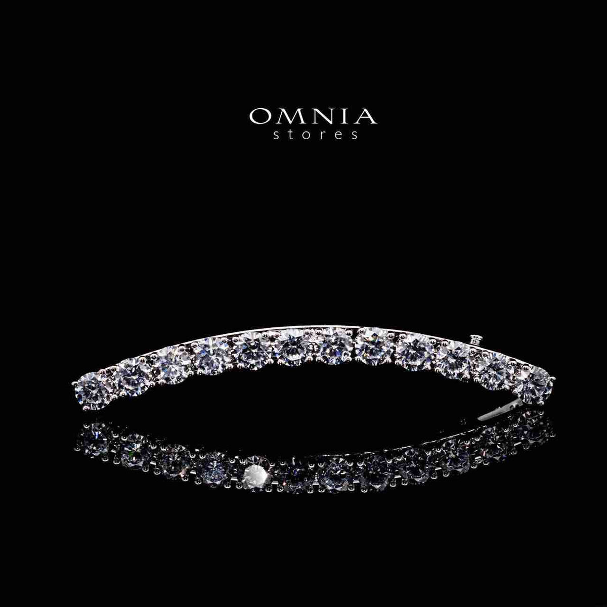 Omnia Saja White Hair Clip In 925 Silver High Quality Lab Crafted Stones - OMNIASTORES UAE