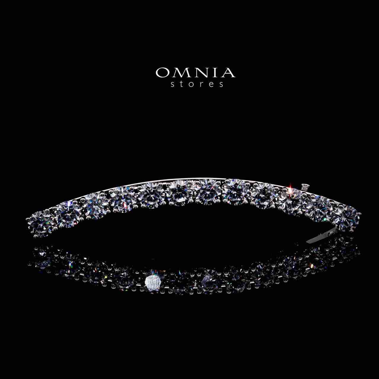 Omnia Saja White Hair Clip In 925 Silver High Quality Lab Crafted Stones - OMNIASTORES UAE