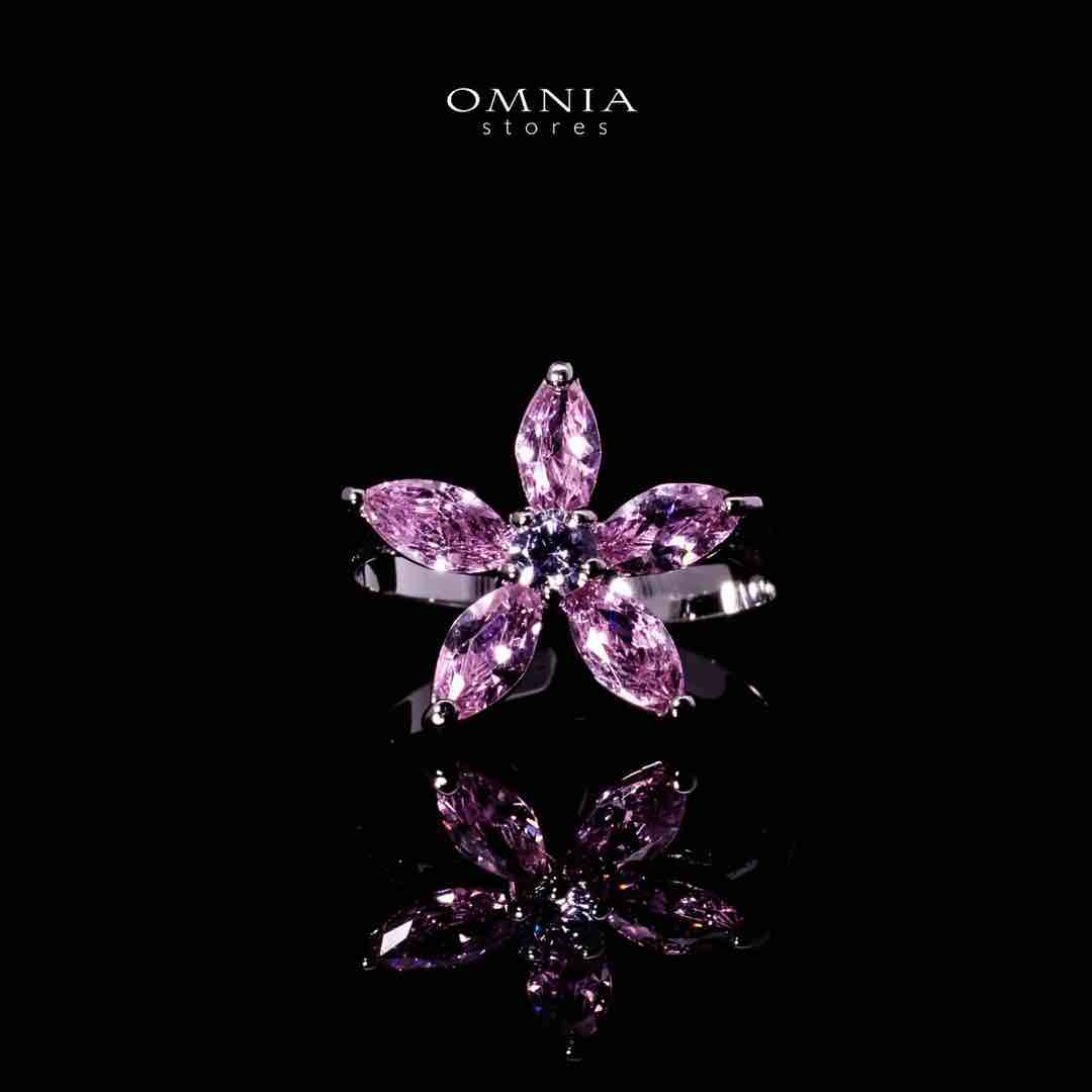 Omnia Yusra Pink and Purple Bridal Full Set in High Quality Simulated Diamonds - OMNIASTORES UAE