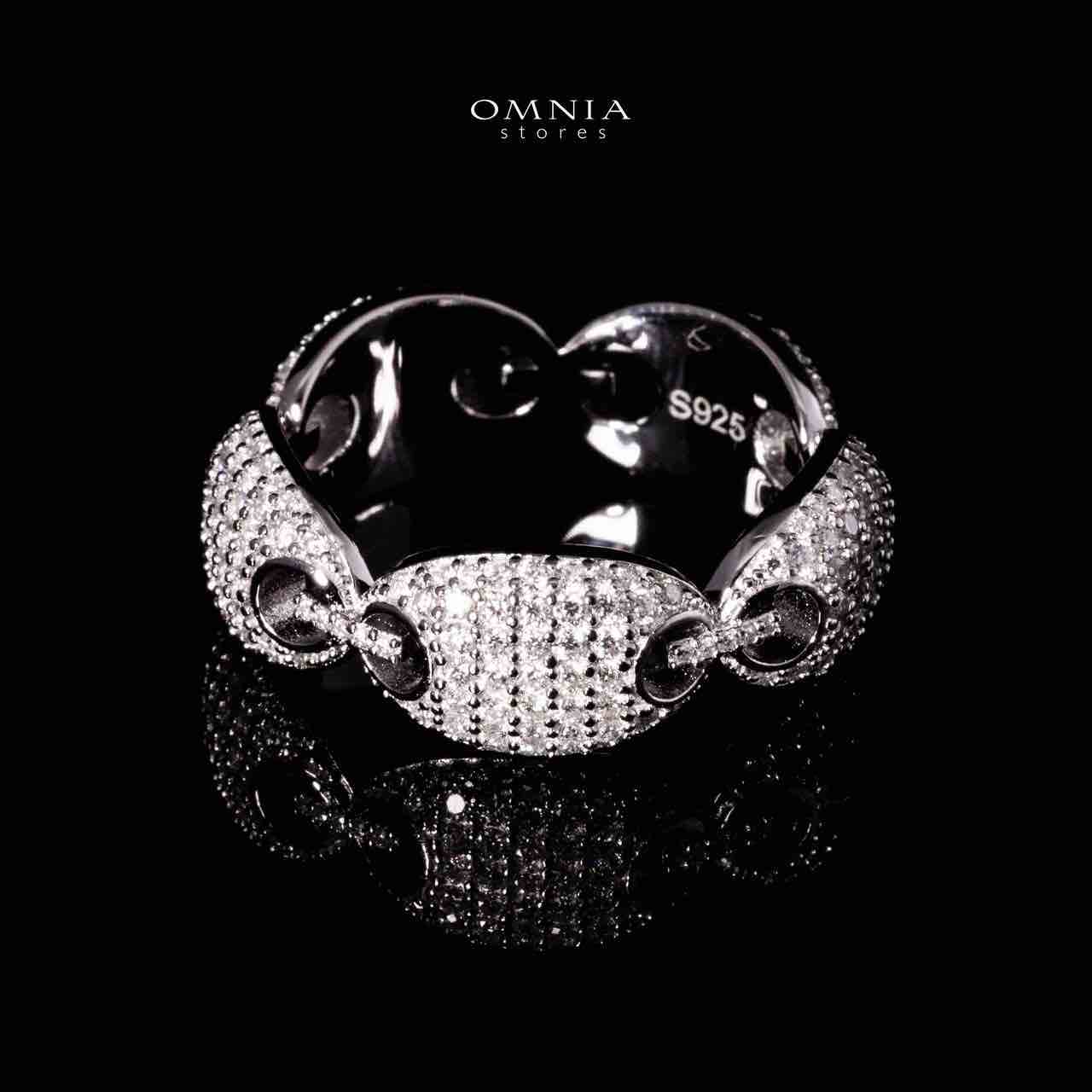 Omnia Naiya Silver Ring in 925 Silver With High Quality GRA Certified White Moissanite Stones