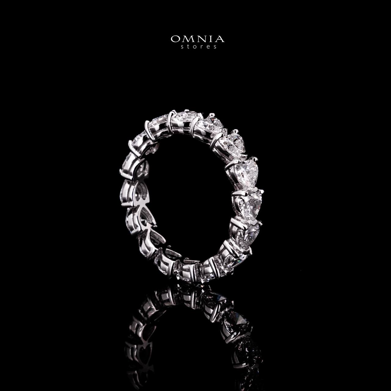 Saba Heart White Moissanite Stone Ring With GRA Certified High Quality in 925 Silver 4x4mm - OMNIASTORES KSA