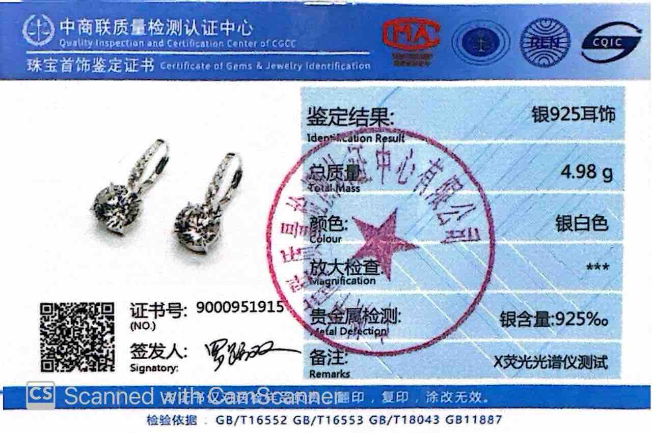 Mahvash Drop Earrings In 925 Silver High Quality Certified Lab Crafted Stones