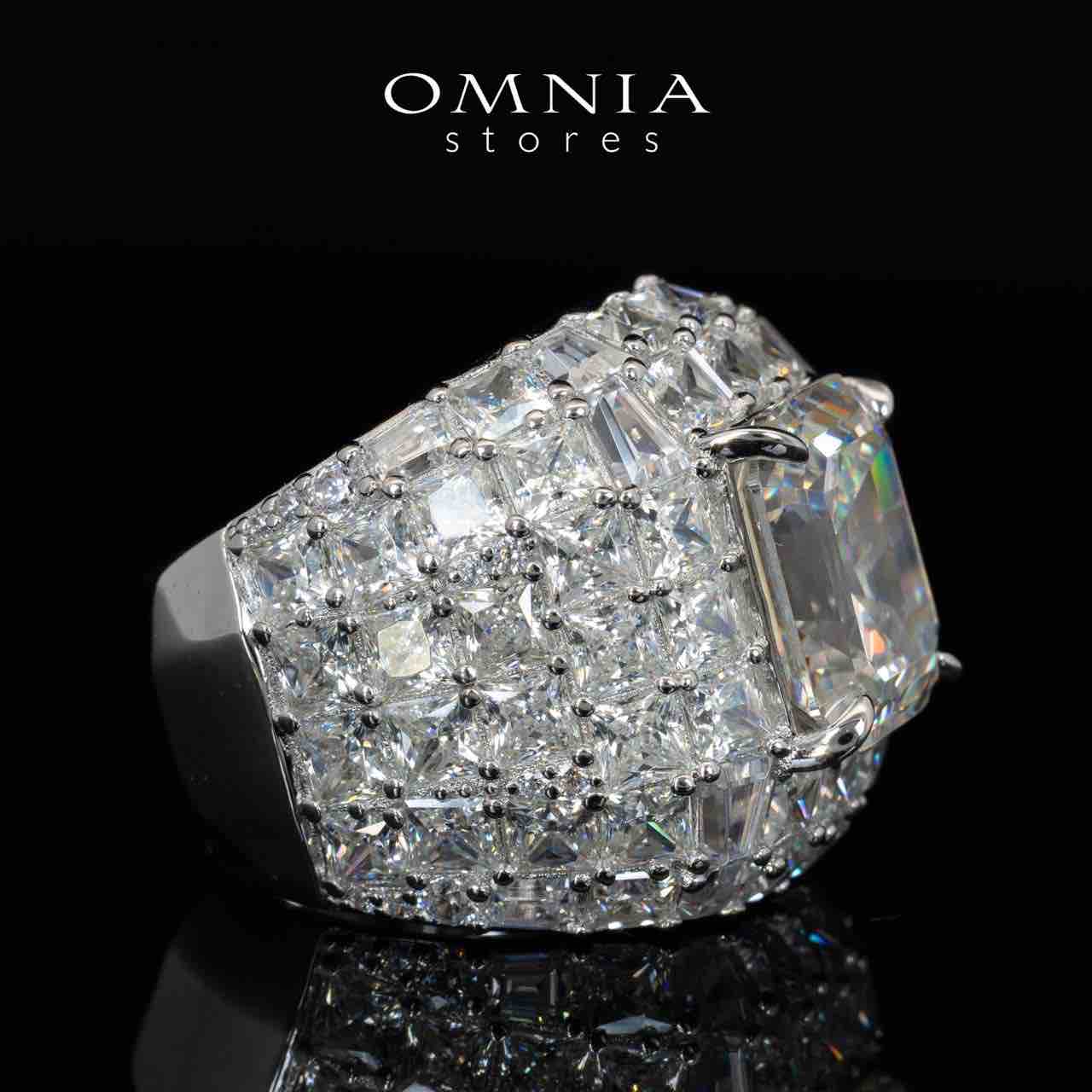 Omnia Serene White Ring With High Quality Certified Lab Crafted Stones In 925 Silver 8ct - OMNIASTORES KSA