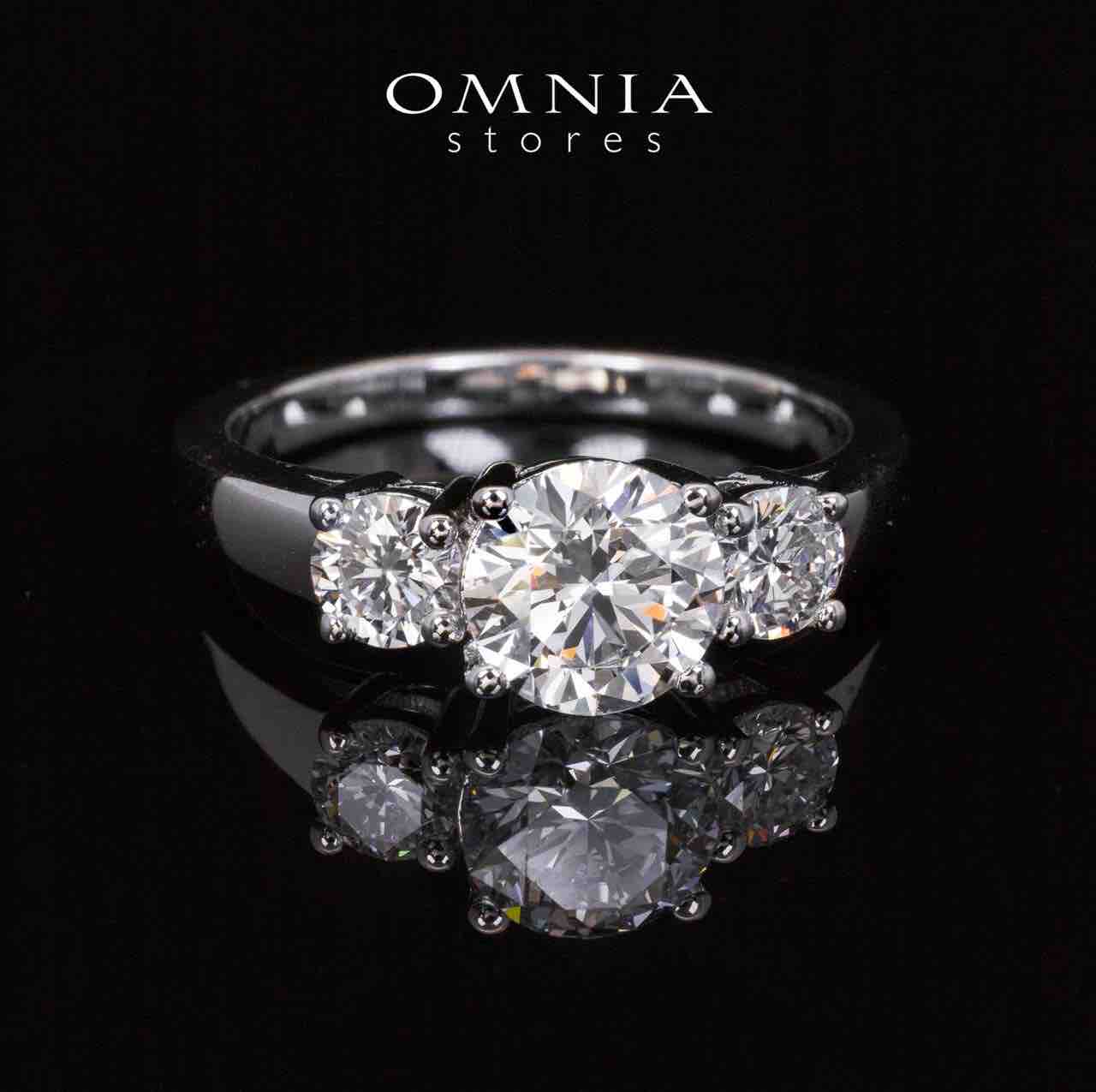 Halima Lab Grown With IGI Certifited D VS1 Round Brilliant White Ring in 925 Silver 1.50ct - OMNIASTORES KSA