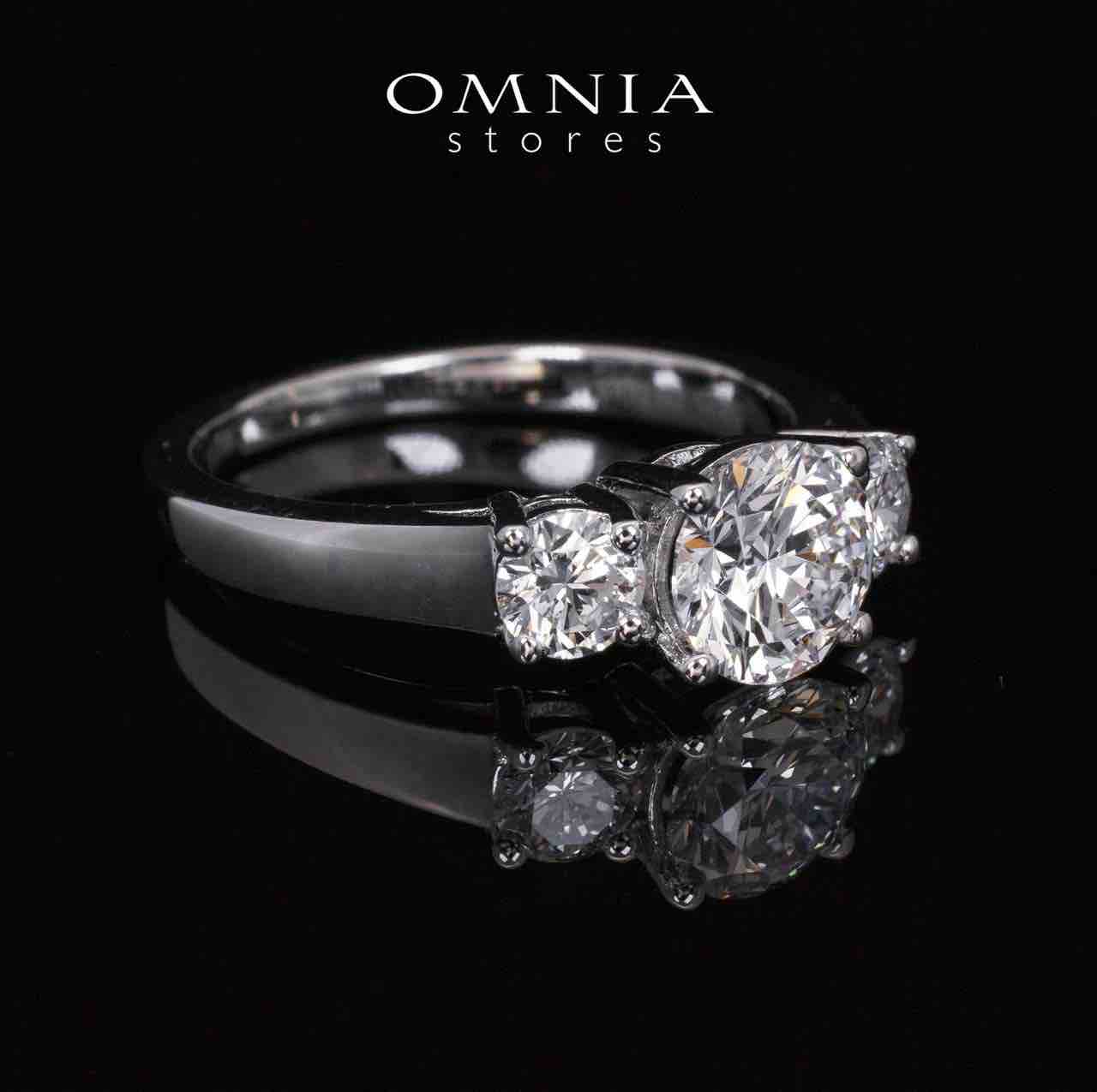 Halima Lab Grown With IGI Certifited D VS1 Round Brilliant White Ring in 925 Silver 1.50ct - OMNIASTORES KSA