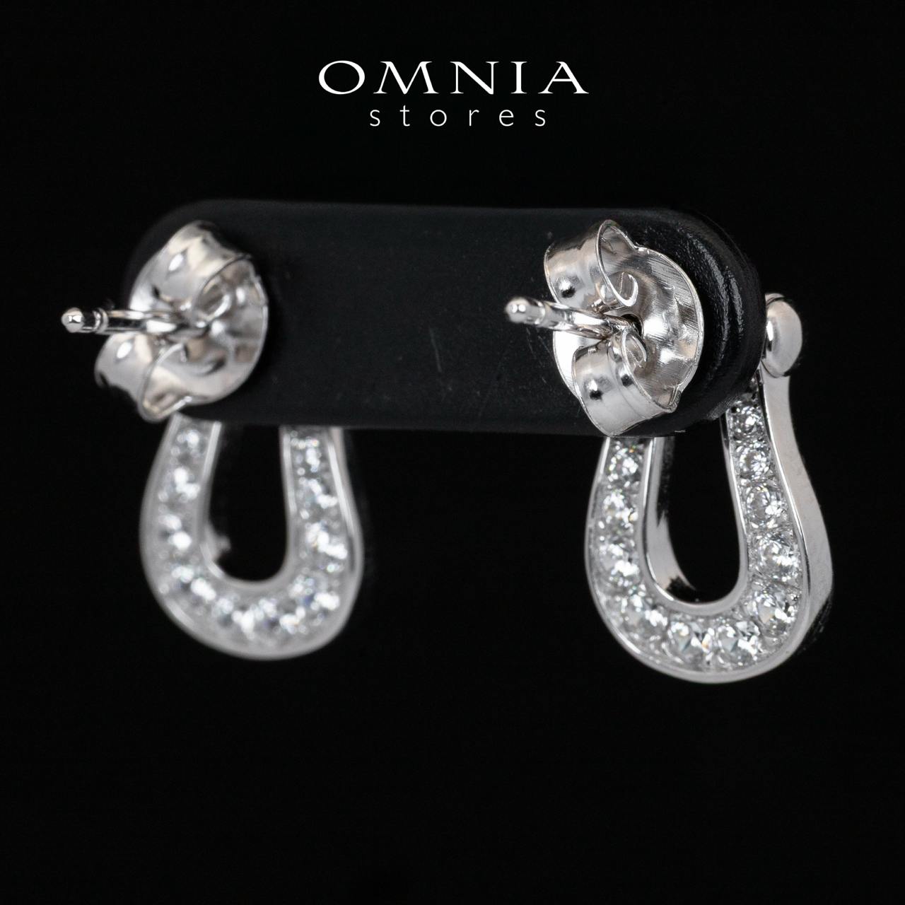 Omnia Kiyah White Earrings With High Quality Certified Lab Crafted In 925 Silver