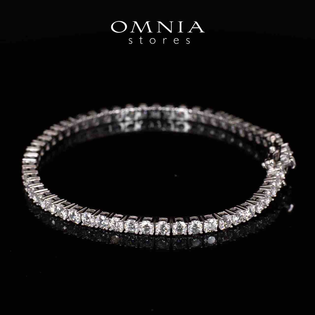 Keila 3.0mm White Moissanite Stone GRA Certifited Tennis Bracelet in 925 Silver - OMNIASTORES KSA
