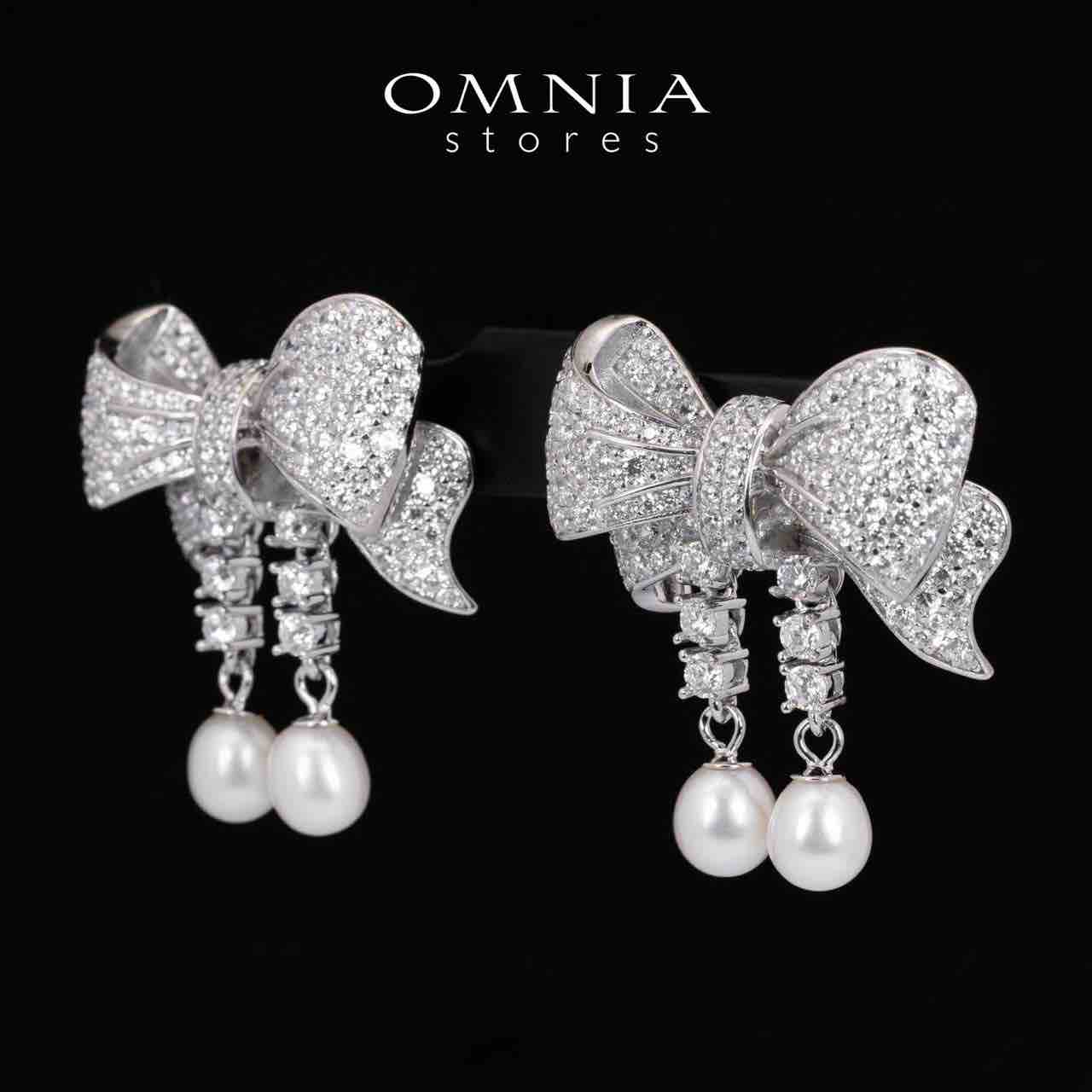 Omnia Jana Earrings 92.5 Silver High Quality Simulated diamonds - OMNIASTORES KSA