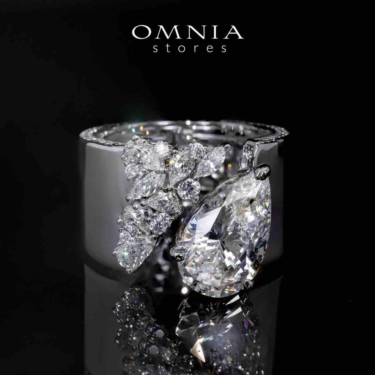 Emmie white Certified Lab Crafted Ring With High Quality 925 Silver