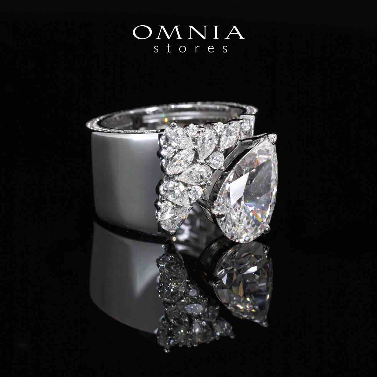 Emmie white Lab Crafted Ring With High Quality 925 Silver - OMNIASTORES KSA