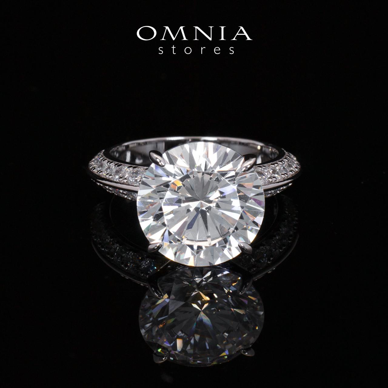 Kyra White Round Cut Certified Lab Crafted Ring With High Quality 925 Silver