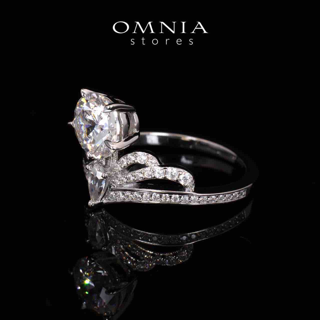 Aliza Crown White Lab Crafted Ring With High Quality 925 Silver