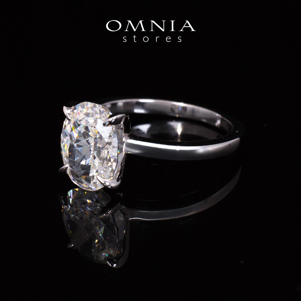 Romina White Round Cut Certified Lab Crafted Ring With High Quality 925 Silver - OMNIASTORES KSA