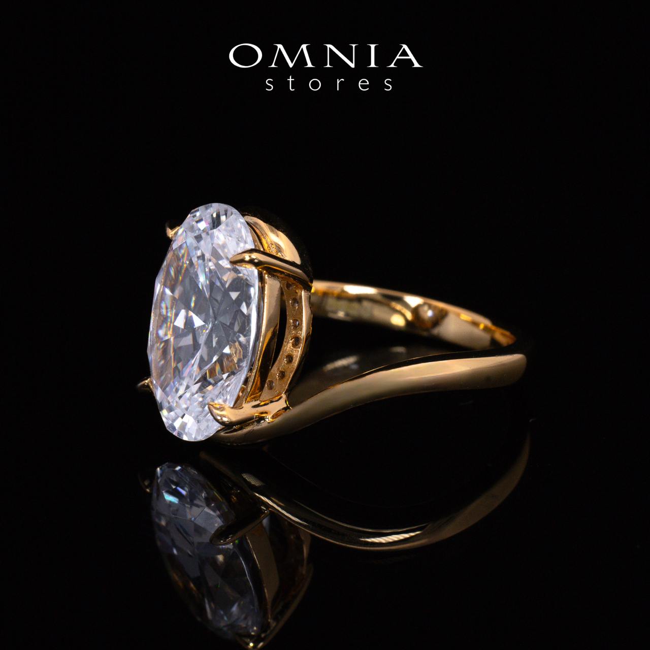 Heyley Gold Oval Cut Certified Lab Crafted Ring With High Quality 925 Silver - OMNIASTORES KSA