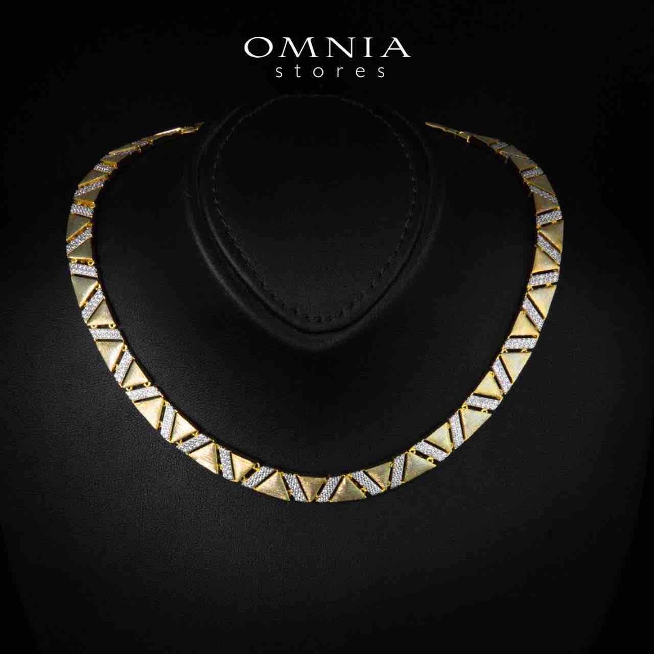 Brielle Gold Plated Luxury Bridal Full Set in 925 Silver High Quality Simulated Diamonds - OMNIASTORES KSA