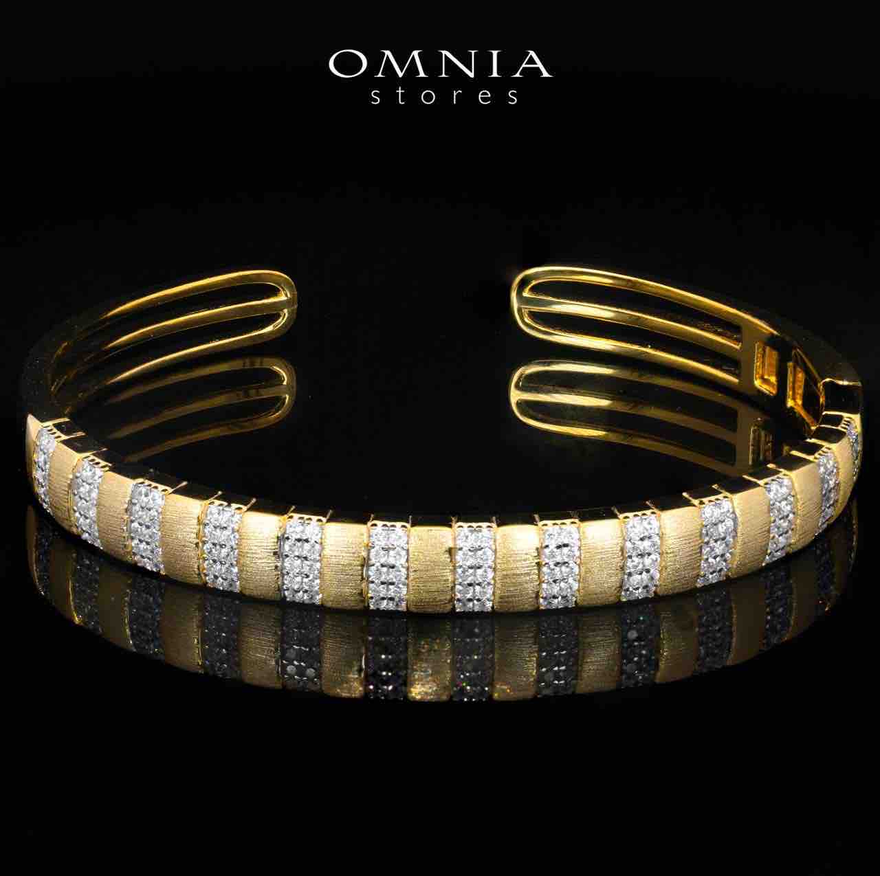 Melanie Gold Plated Luxury Bridal Full Set in 925 Silver High Quality Simulated Diamonds - OMNIASTORES KSA