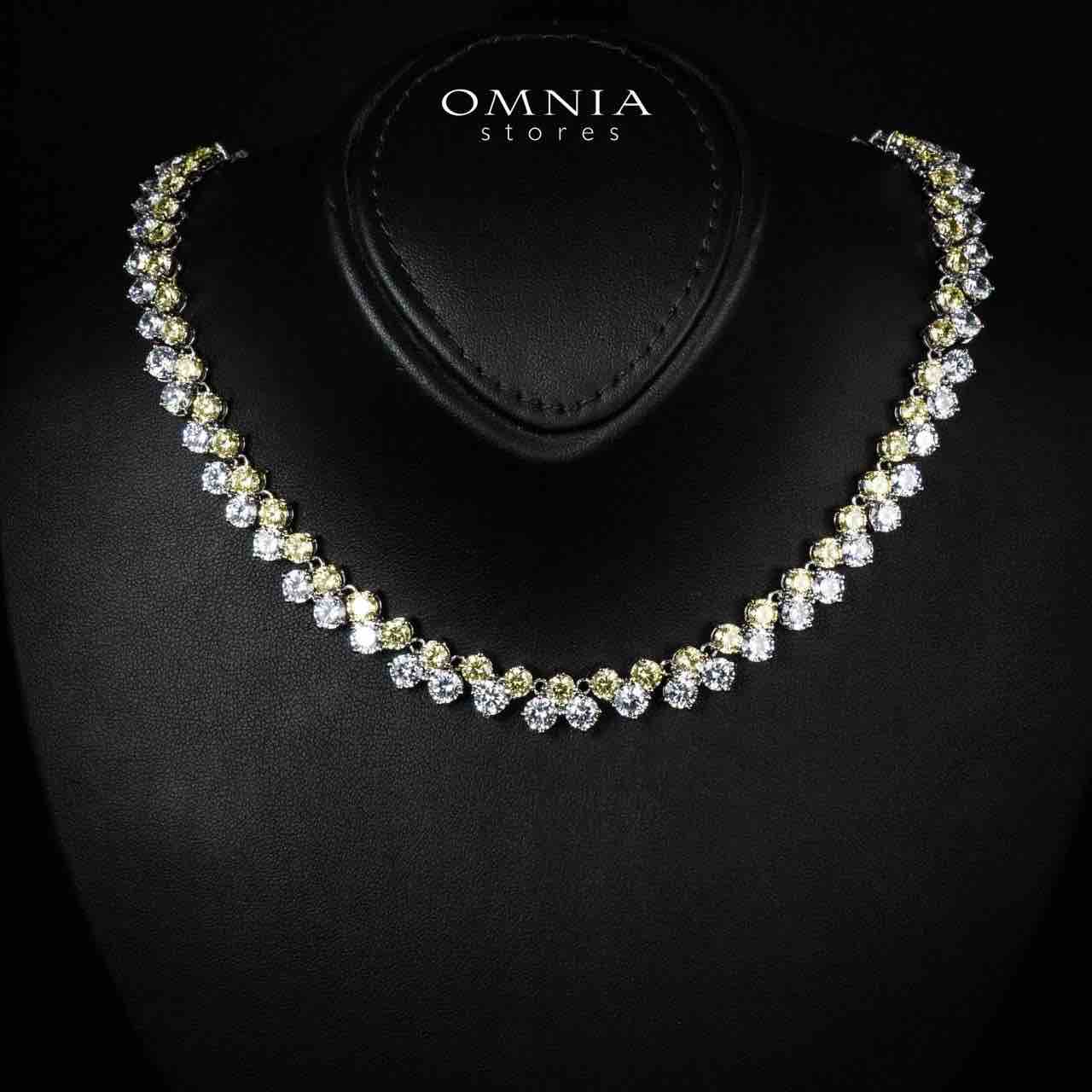 Hessa Yellow and Whte Luxury Bridal Full Set in High Quality Simulated Diamonds - OMNIASTORES KSA
