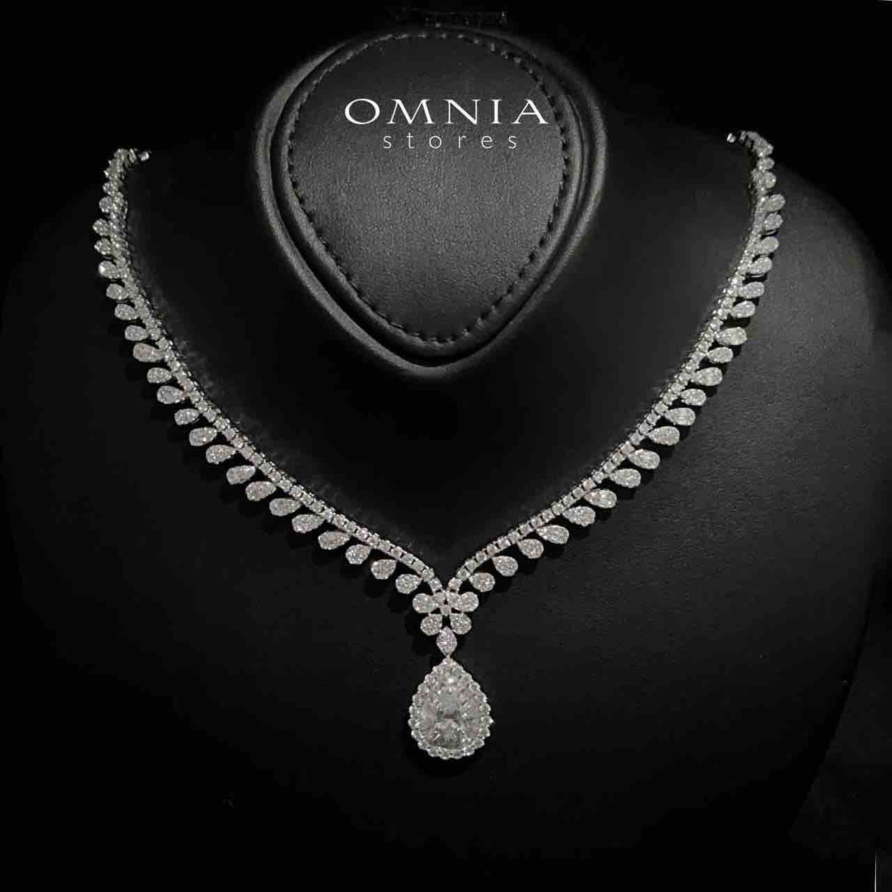Cara White Bridal Full Set in 925 Silver High Quality Simulated Diamonds - OMNIASTORES KSA