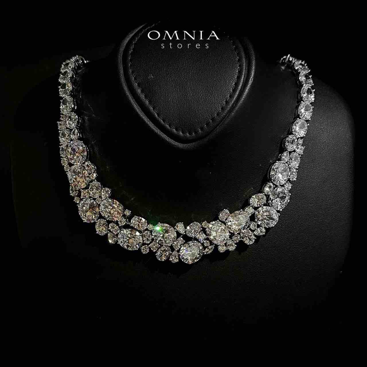 طقم زفاف أرتيميس وايت الفاخر مع الماس الصناعي بقصة دائرية وبيضاوية بطلاء الروديوم عالي الجودة