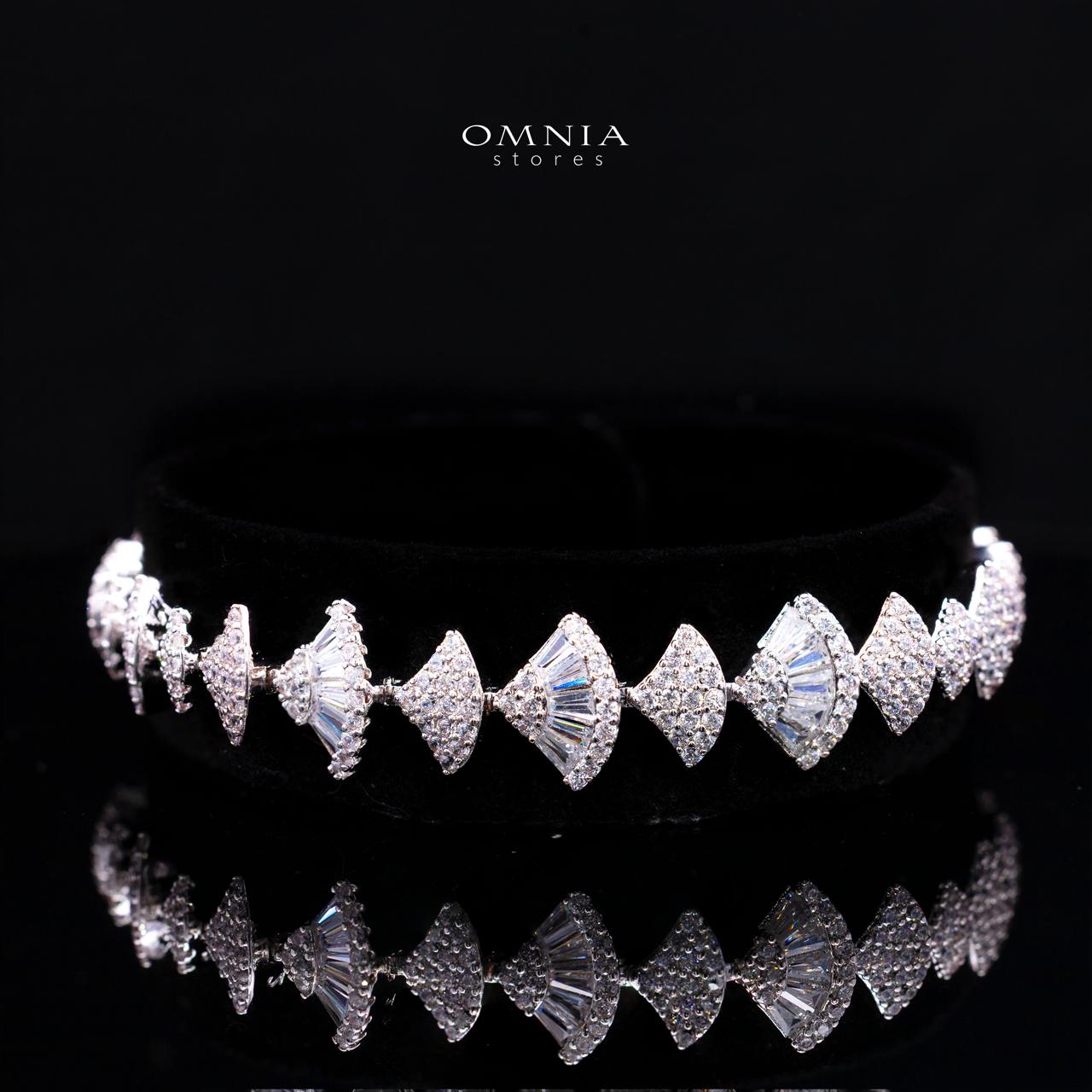 Omnia Keti Luxury Bridal White Full Set In High Quality Zircon Stone Rhodium Plated - OMNIASTORES KSA