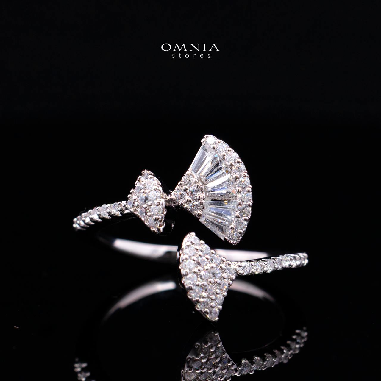 Omnia Keti Luxury Bridal White Full Set In High Quality Zircon Stone Rhodium Plated - OMNIASTORES KSA