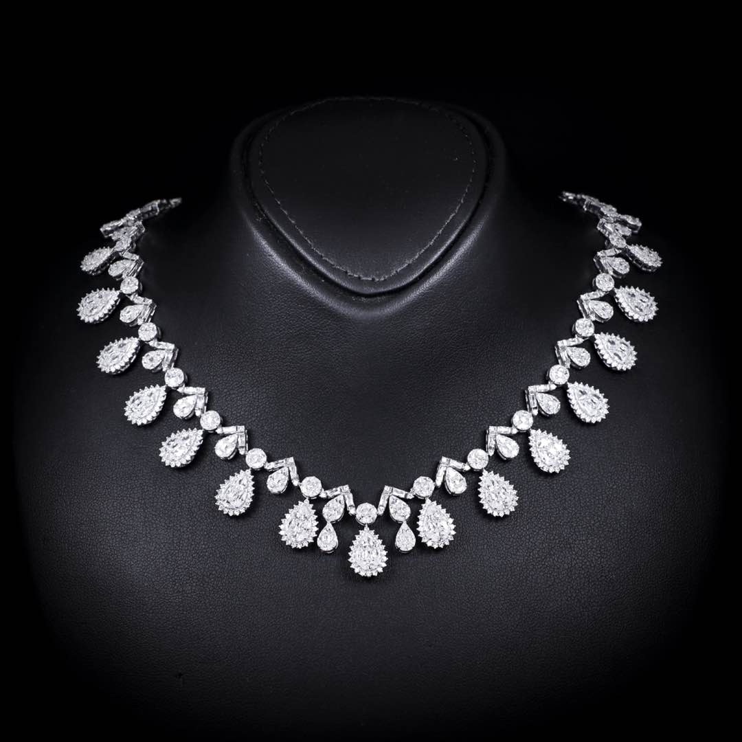 Omnia Hana White Bridal Full Set in 925 Silver High Quality Simulated Diamonds - OMNIASTORES UAE