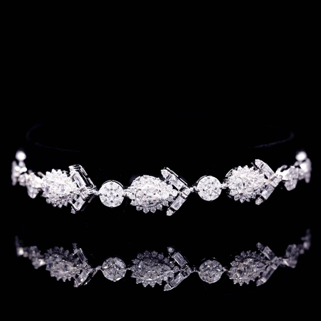 Omnia Hana White Bridal Full Set in 925 Silver High Quality Simulated Diamonds - OMNIASTORES KSA