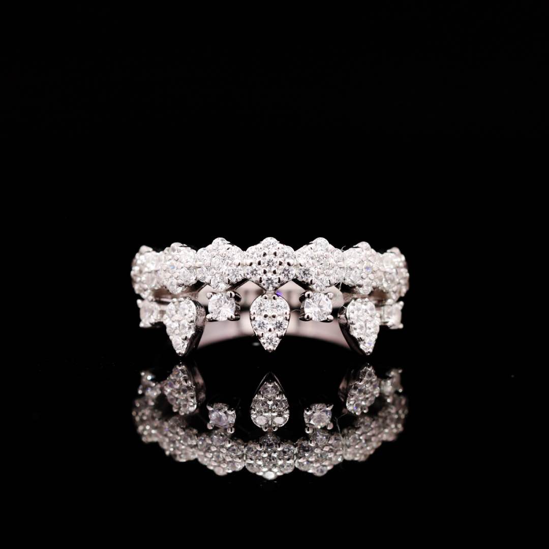 Omnia Khairiya White Bridal Full Set in 925 Silver High Quality Simulated Diamonds
