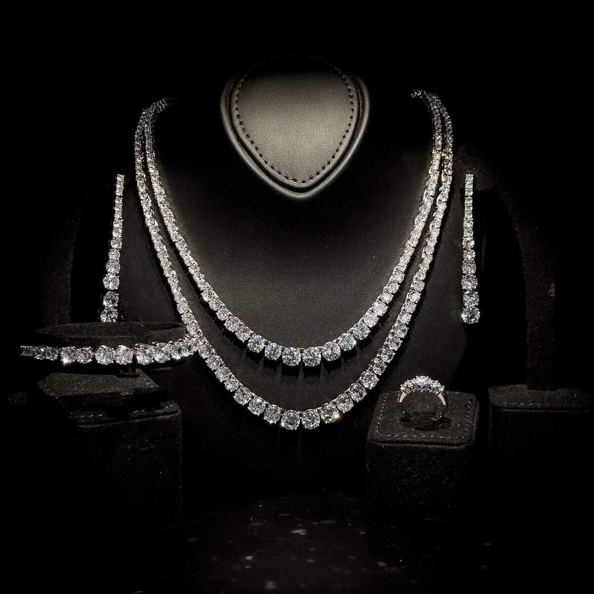 Omnia Ansa White Bridal Large-Sized Full Set - OMNIASTORES UAE