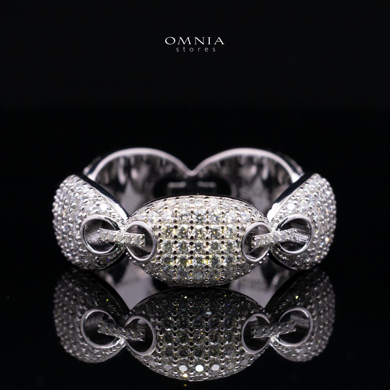 Naiya White Moissanite Stone Ring With GRA Certified High Quality in 925 Silver - OMNIASTORES KSA