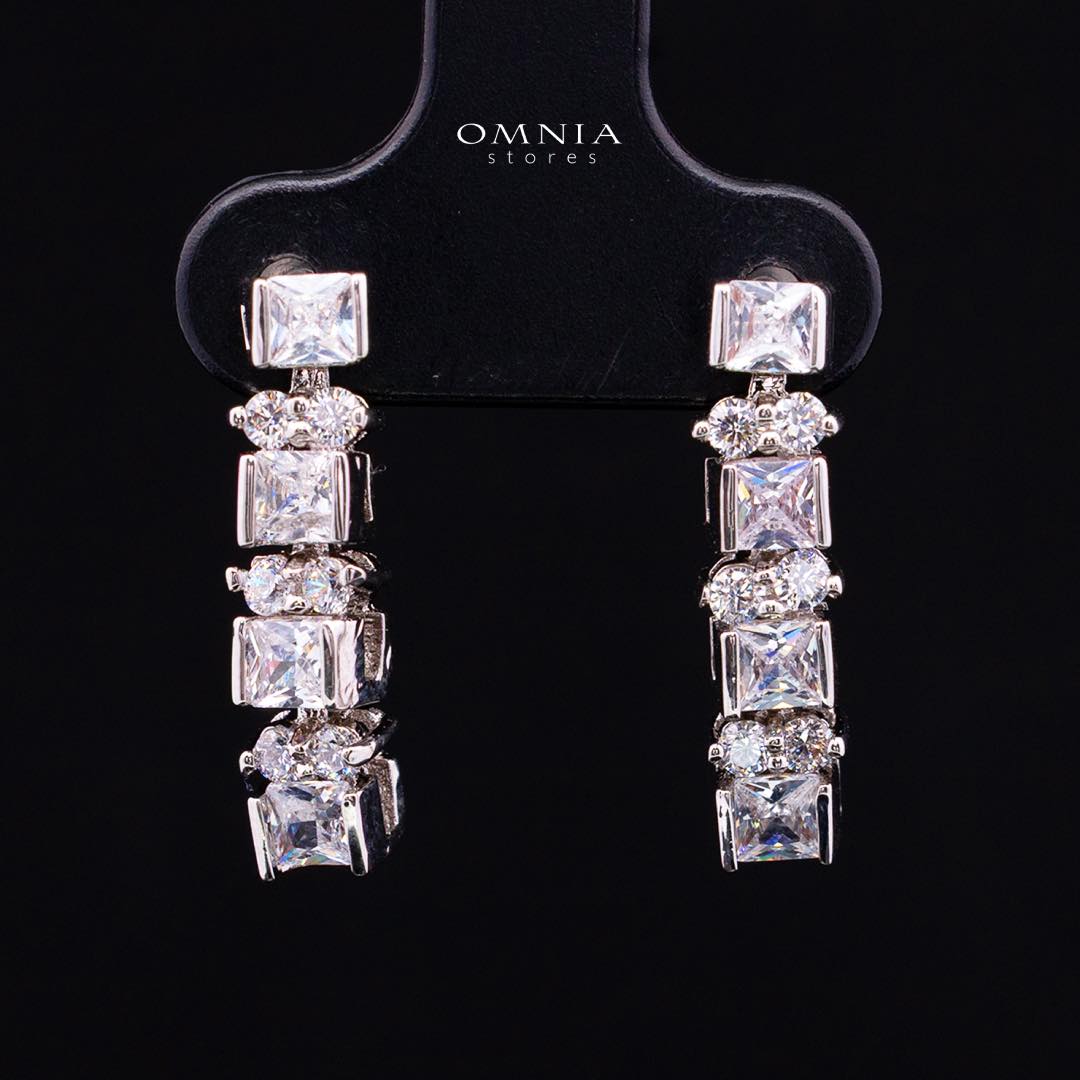 Omnia Rawda White Bridal Full Set in High Quality Simulated Diamonds - OMNIASTORES KSA
