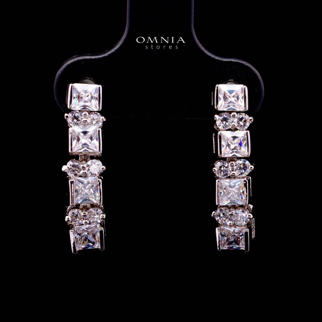Omnia Rawda White Bridal Full Set in High Quality Simulated Diamonds