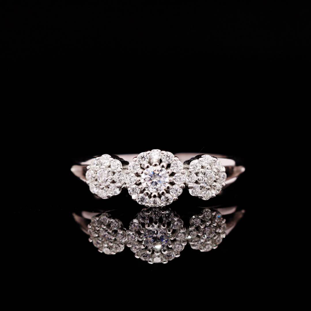 Omnia Salha White Bridal Full Set in 925 Silver High Quality Simulated Diamonds - OMNIASTORES KSA