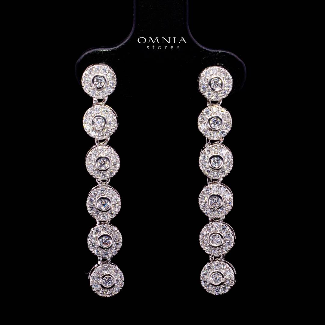 Omnia Fida White Luxury Bridal Full Set White High-Quality Simulated Diamonds Rhodium Plated - OMNIASTORES KSA