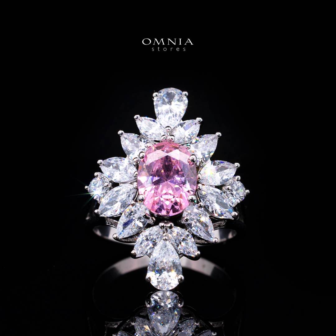 Omnia Muna Pink Bridal Full Set High Quality Simulated Diamonds