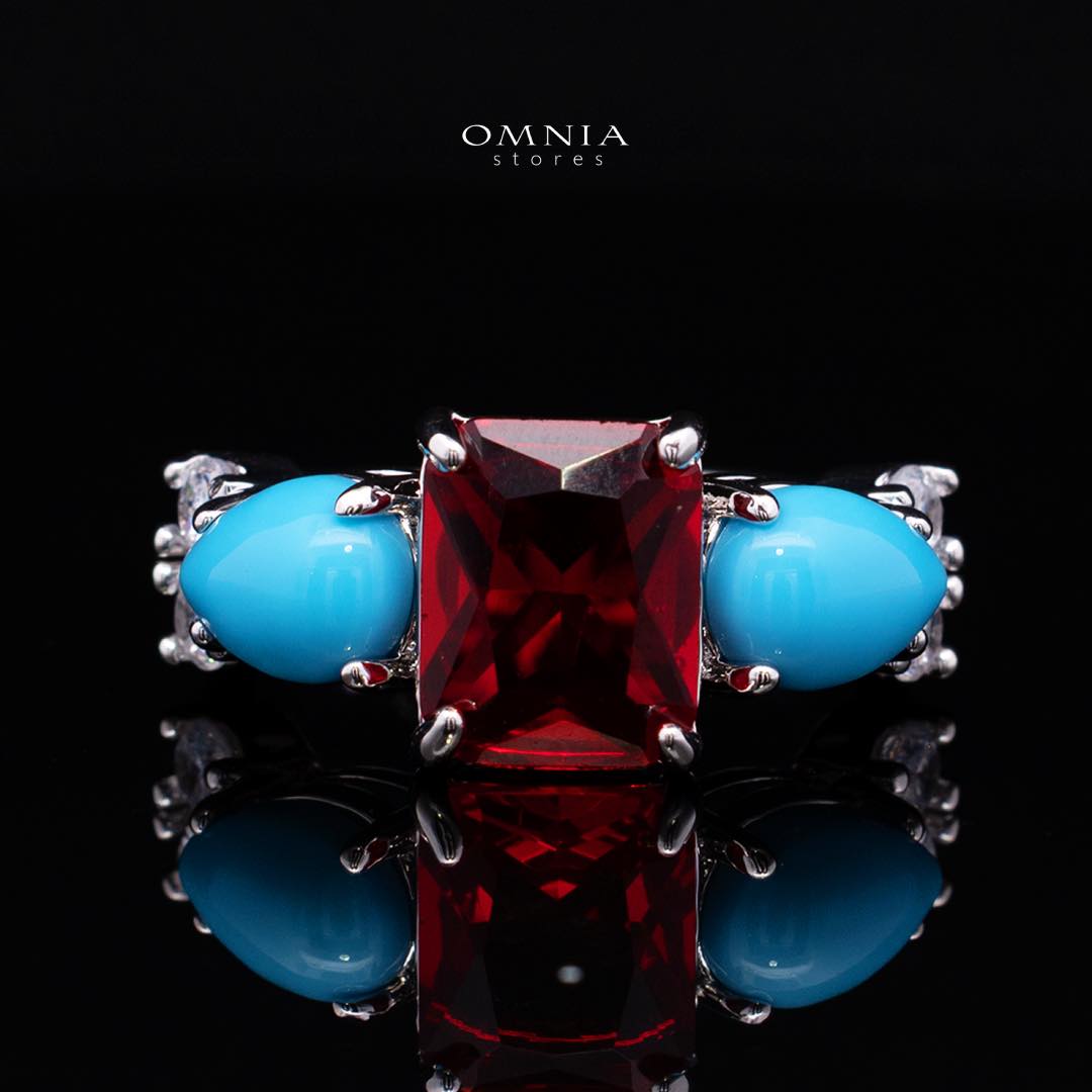 Omnia Malia Full Set Accessories in High Quality Simulated Diamonds Premium Rhodium Plated