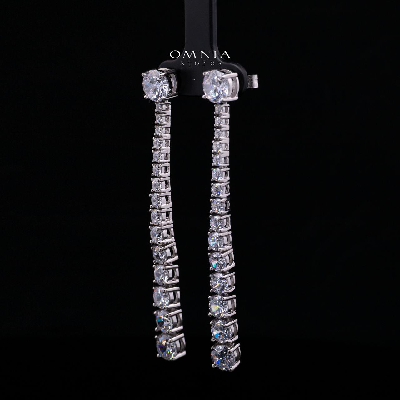 أقراط أدالين المتدلية - فضة استرليني عيار 925 مع زركونيا مكعبة فاخرة