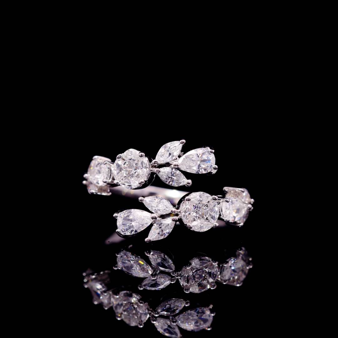 Omnia Farida White Luxury Bridal Full Set in High Quality Zircon Stone Premium Rhodium Plated - OMNIASTORES KSA