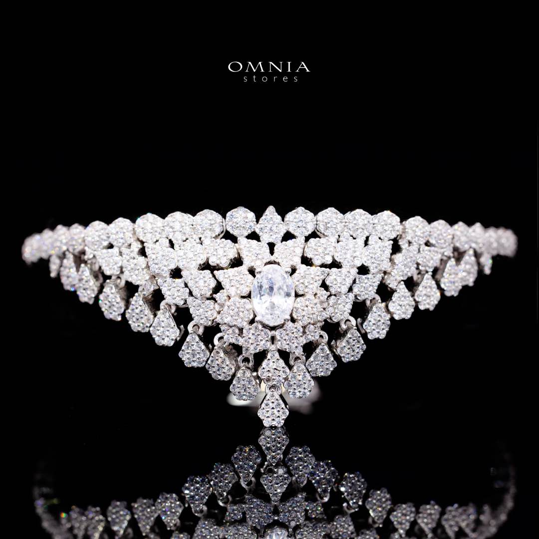 Scarlet White Bridal Full Set in 925 Silver High Quality Simulated Diamonds