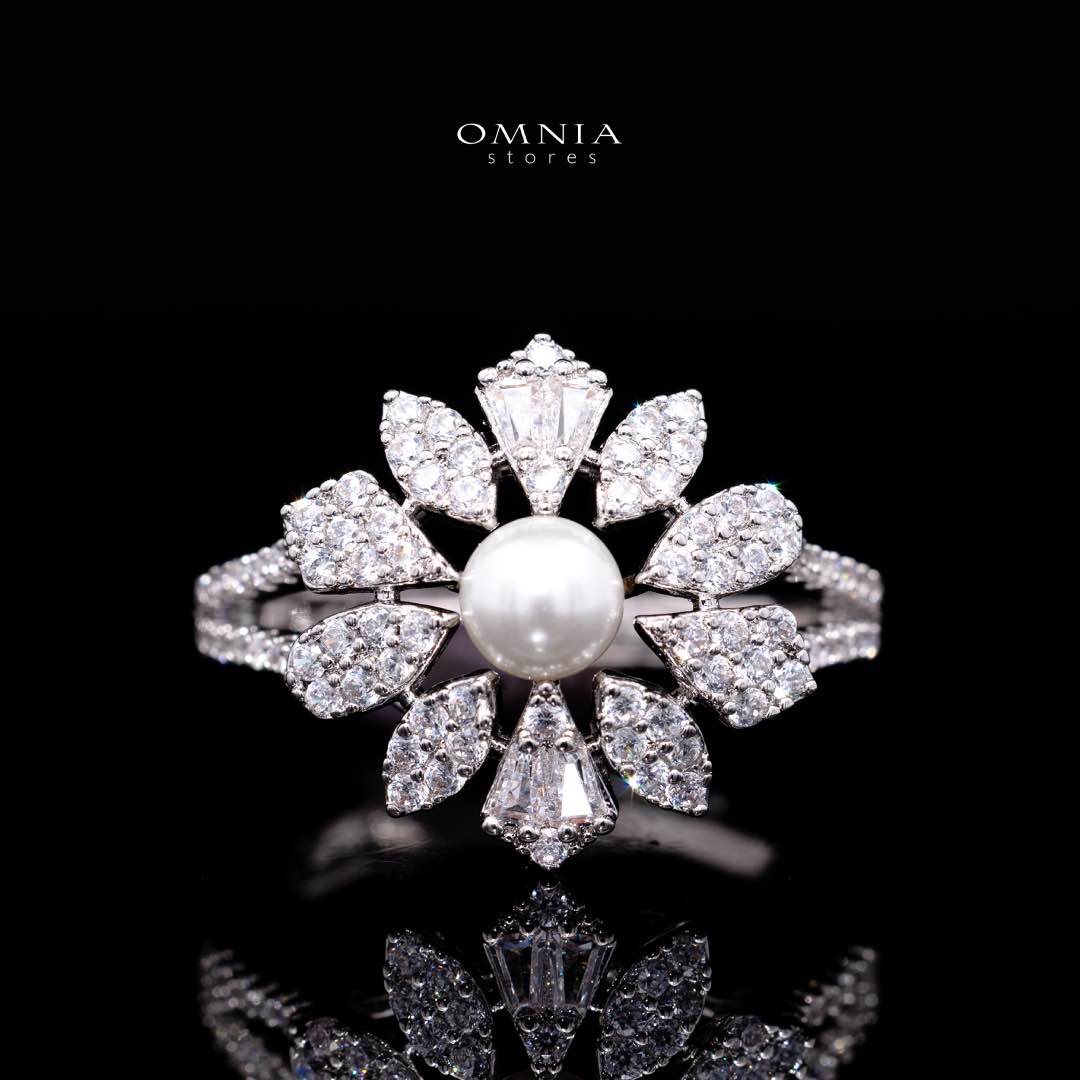 Omnia Maissa Bridal Full Set Accessories in High Quality Zircon Stone in Rhodium Plated - OMNIASTORES KSA