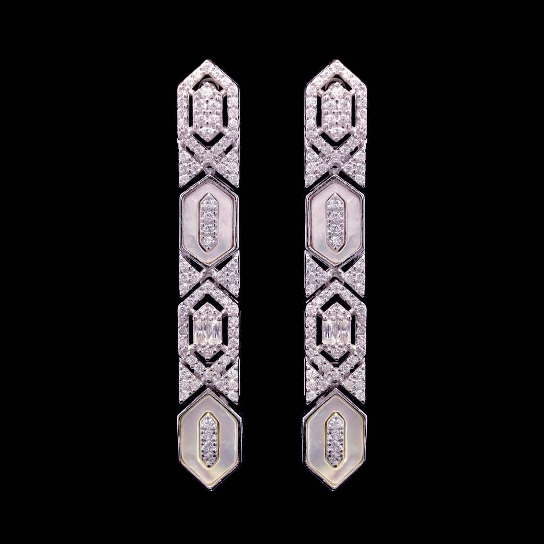 Omnia Raya Bridal Full Set Accessories in High Quality Zircon Stone Premium Rhodium Plated - OMNIASTORES UAE