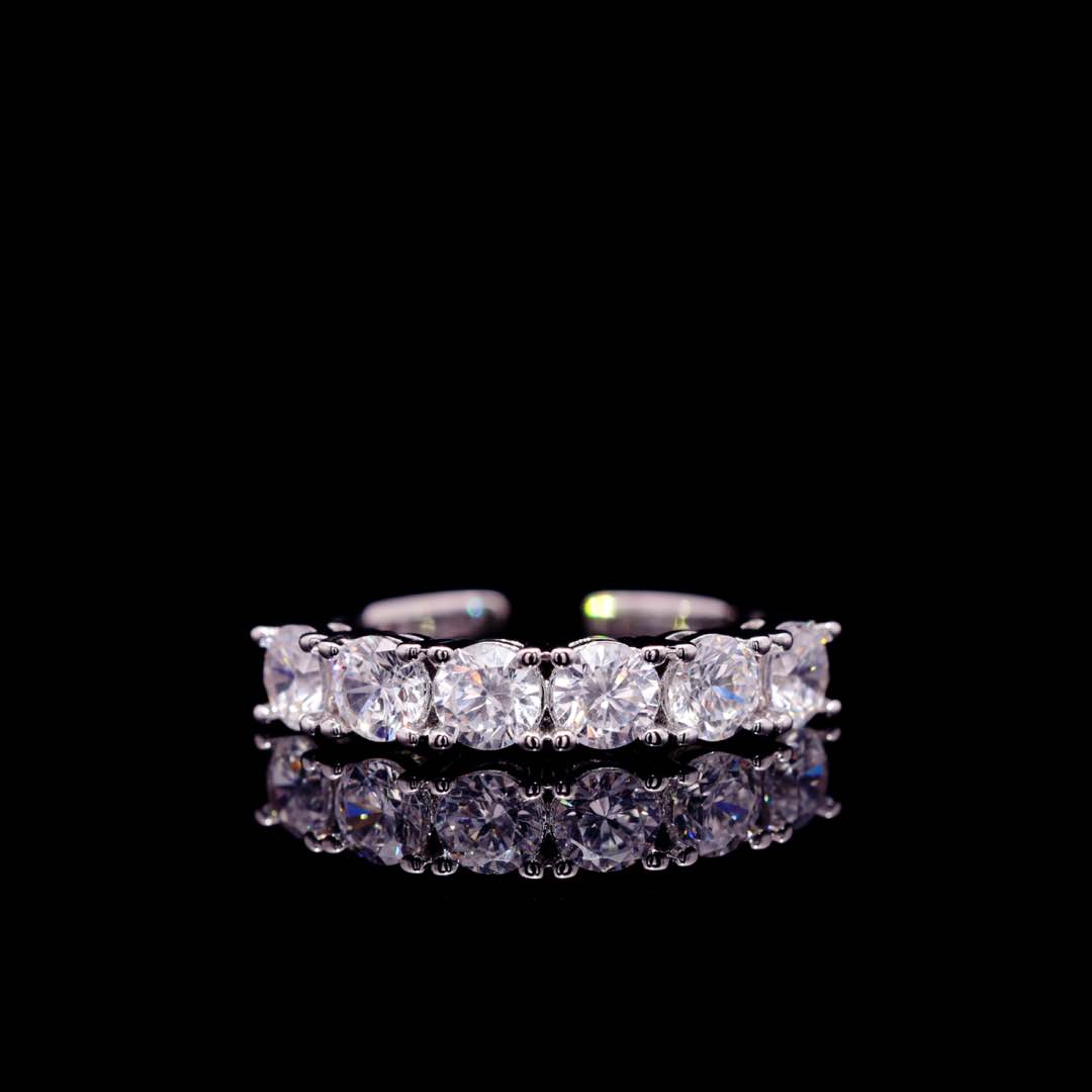 Omnia Ellen White Luxury Bridal Full Set in High Quality Zircon Stone Premium Rhodium Plated - OMNIASTORES KSA