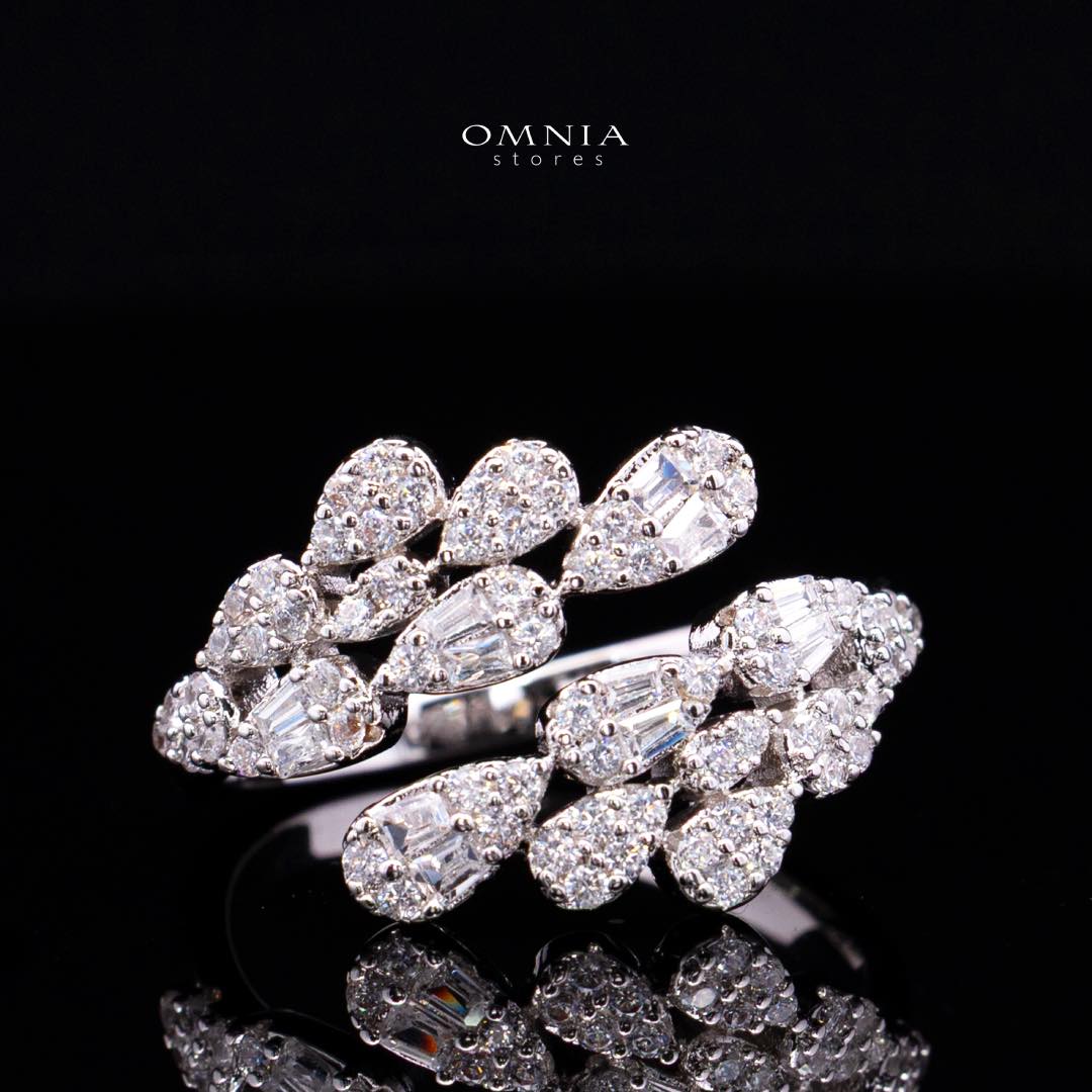 Omnia Beretta Luxury White Bridal Full Set in High Quality Zircon Stone Rhodium Plated(Size 16 Only Available in KSA) - OMNIASTORES KSA