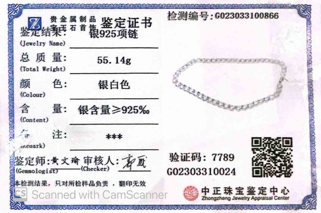 Omnia Faatin White Tennins Necklace In 925 Silver High Quality Caertified Lab Crafted Stones - OMNIASTORES UAE